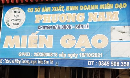 Miến gạo Phương Nam - sản phẩm OCOP của xã Nông Trường, huyện Triệu Sơn